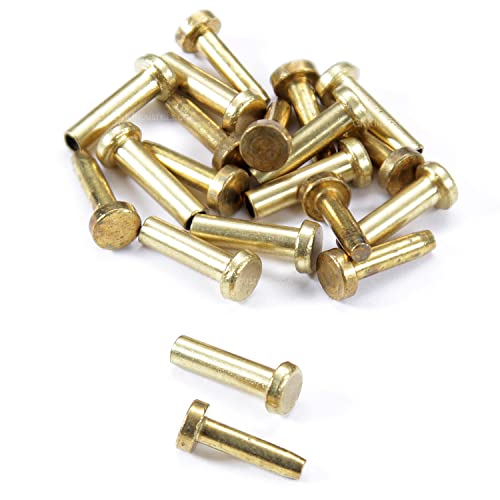 Brass Rivets Handle Cutlery Rivets (10 Pack) for DIY Handles & Knife Handle Repair - USA ...