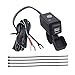 Aileap Waterproof Motorcycle USB Charger Adapter with Power Switch 5V/2.1A Smart Charging Power Port Socket for iPhone, Tablets, Samsung, Huawei, Xiaomi, Oneplus. (2USB Ring Terminal)