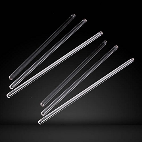 UKCOCO 10Pcs Glass Stirring Rod High Temperature Resistant Glass Stir