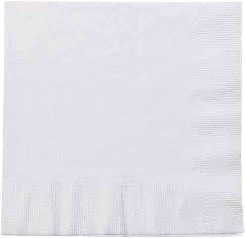 Luncheon Napkins 6.5" x 6.5", Whisper White, 20ct
