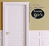 Platform 9 3/4 Version 2 Harry Potter Door Decor - Wall Decal Vinyl Sticker W21 12