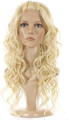 Long Curly Blonde Lace Front Wig | Glamorous Bouncy Bodywave Curls | Light Bleach Blonde by Hair by MissTresses