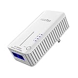 HooToo AV600 Powerline Adapter Starter Kit with Up To 600Mbps, Electrical Networking Device Server, One-Button Fast Pairing Operation, Built-In AC Socket - 2 Pack of HT-ND002