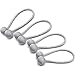 YIDIE Magnetic Curtain Tiebacks Classic Holdbacks Home Office Decorative Drapes Holders Window Sheer and Blackout Panels, Gray/2 Pair