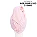 Aquis Microfiber Hair Towel, Lisse Crepe, Pink (19 x 39-Inches)