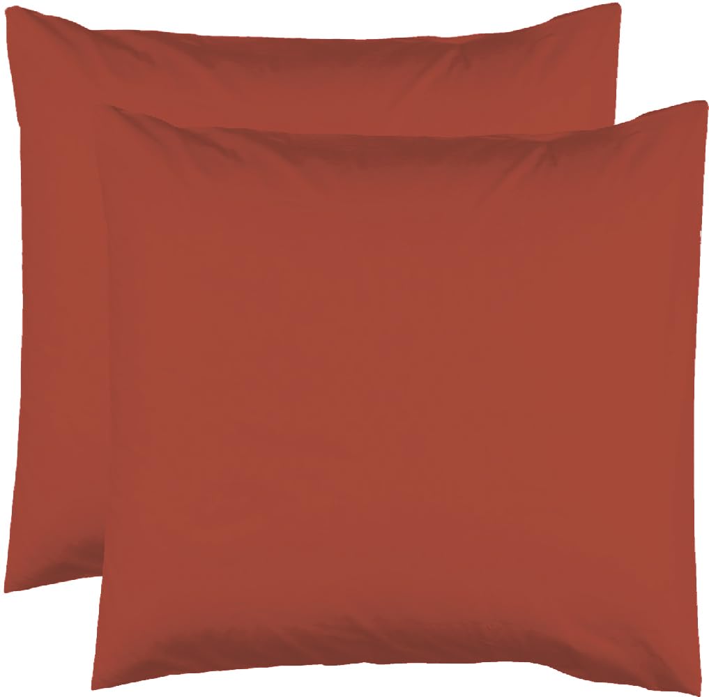 2 Pillowcases 63 x 63 cm – Tomette – 100% Cotton 57 Thread Count