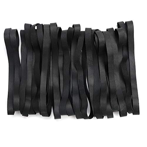 Rubber Bands, 35 Pieces Large Heavy Duty Elastic Rubber Bands for Office Home School, Strong Durable Wide for Industrial" (Black) - Thumbnail 7