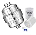15-Stage Shower Filter with Replaceable Cartridge - Remove Chlorine, Heavy Metals, Softens Hard Water, Multi-stage Filtration, Tffectively Shield Impurities