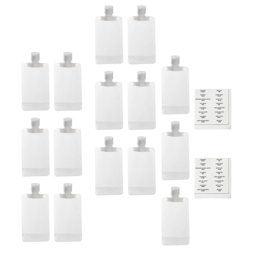 1 Set of Simple Practical Essence Lotion Sub Bag Lotion Sample Bag Travel Size Refillable Empty Squeeze Pouch for Cosmetic