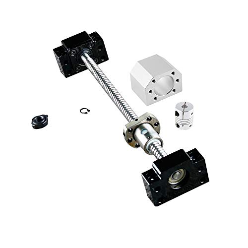 2PCS Linear Rail SBR16 300mm + Ball Screw SFU1605 300mm Set Includes