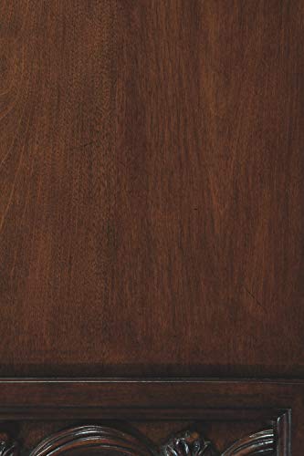 Signature Design By Ashley - North Shore Dining Room China Hutch - Component Piece - Hutch Only - Traditional Style - Dark Brown