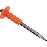 Mayhew Tools 80205 Handguarded Bullpoint Chisel, 3/4" x 12", Shot Blast Finish