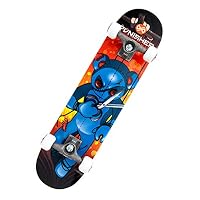Punisher Skateboards Puppet 31-Inch Double Kick Concave Complete Skateboard