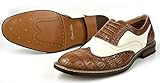Ferro Aldo Mens Causal Wingtip Oxfords Modern Spectator Style