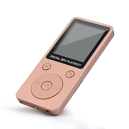 Fenleo MP3/MP4 Music Player, Portable Audio Player with Photo Viewer, FM Radio, Built-in Microphone, Voice Recorder, E-book, 1.8’’ Screen, 32G TF Card Support(not included) with Headphone & Data Cable