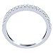 Pave Set Diamond Wedding Anniversary Band 10k White Gold (0.32 Cttw, I Color I Clarity)