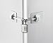 Refrigerator Door Lock with Combination Padlock - White (Silver Combination Lock)