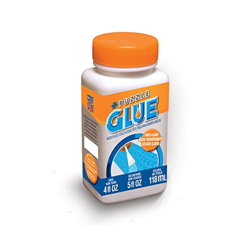 MasterPieces Accessories, Jigsaw Puzzle Glue Bottle with Spreader Built into Cap, 4 Ounces