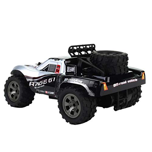 1:18 2WD RC Car,High Speed Racing Off Road Vehicle Toy Remote Control Car for Adults + Kids (1885-A Silver)