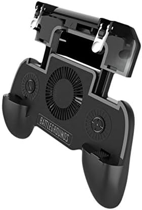 Multi-Functional Mobile Game Controller 3 in 1 4000mAh Power Bank Charging Cooling Fans and Aim Trigger Fire Buttons for PUBG/Fortnite