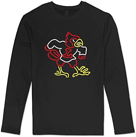 100% Cotton Men's Simplified Louisville Cards Tshirts Long Sleeve