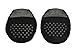 Women no Show Toe Socks, Women Toe Cover with Padding, Toe Topper with Non-Skid Bottom, Reusable Nylon Toe Protectors 4 Pairs (Black)