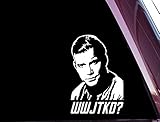 What Would James T Kirk Do? - Star Trek - High Quality Precision-Cut Vinyl Decal (NOT PRINTED)