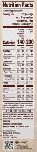 DUNCAN SIMPLE MORNINGS MUFFIN MIX 20.5OZ (PACK OF 12)