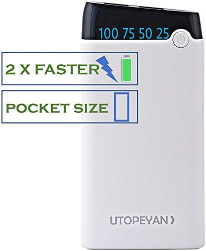 UTOPEYAN Turbo II Pocket Size 10000 mAh Power Bank with Polymer Batteries (Universal Support)