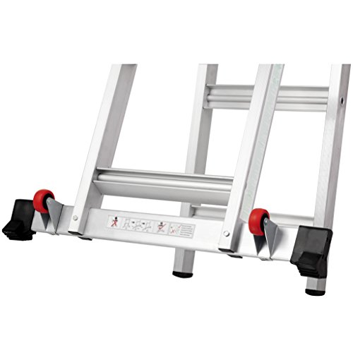 TOPRUNG 12ft. 2IN1 Aluminum Extension Ladder, MultiPurpose Step Ladder