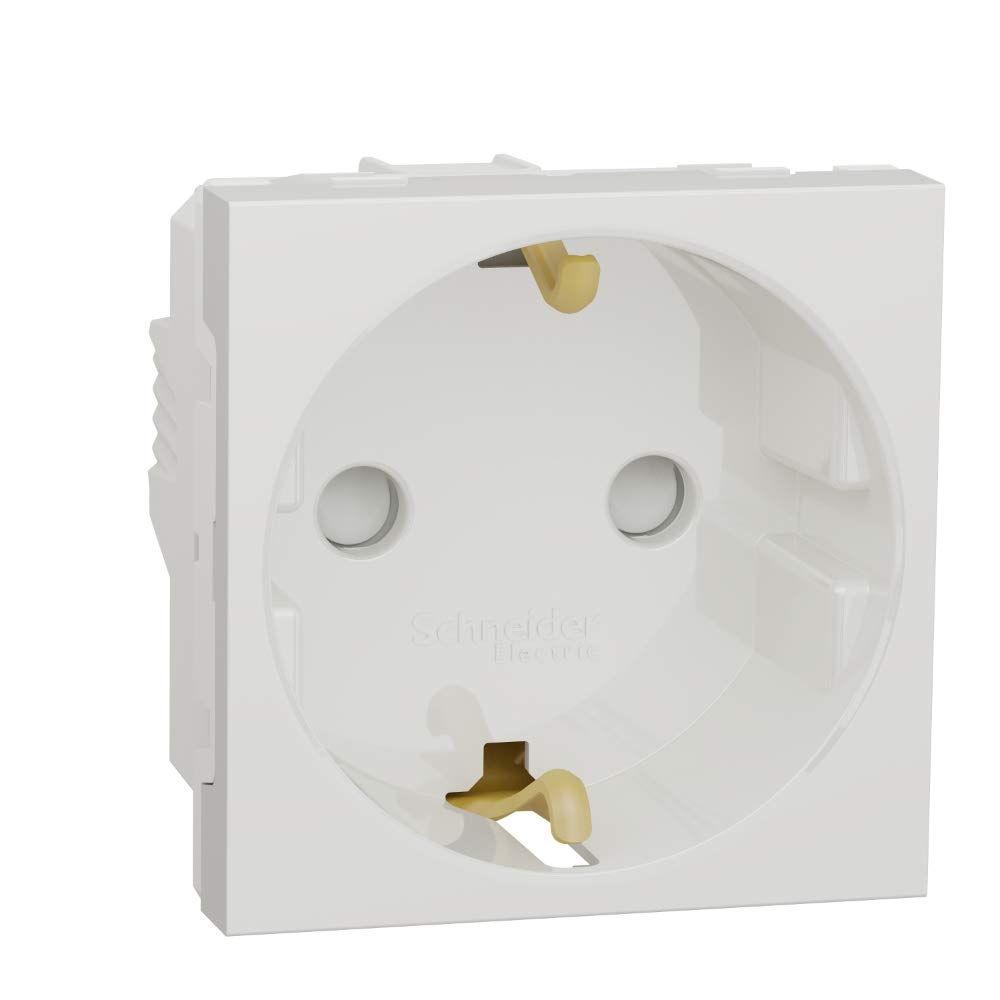 Schneider Electric Nu303718 Schuko Socket 2P+T White Polar Nu303718 Grey, Gray