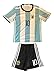 2016 Argentina Kids #10 Messi Soccer Jersey & Shorts Youth (X-Large (ages 10-11))