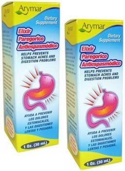 Elixir Paregorico Antiespasmodico. 1 oz Pack of 2