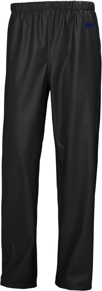 Helly Hansen Men's Moss Waterproof Windproof Rain Pant Bottoms, 990 Black, Small Image Helly Hansen Men's Moss Waterproof Windproof Rain Pant Bottoms, 990 Black, Small Image