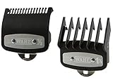 Professional Versatile Premium Cutting Guide Comb with Metal Clip #1/2 & #1 1/2 Combo Set #3354-1100-1000 for All Wahl Clippers/Trimmer