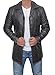 Blingsoul Leather Coats for Men - Vintage Style Long Leather Jacket Men