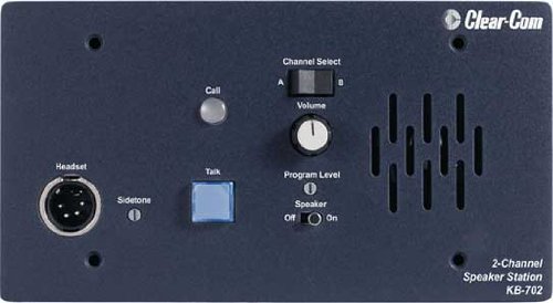 Clear-Com-KB-702-2-Channel-Wall-Console-Mounted-Headset-Speaker-Station
