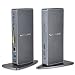 WAVLINK USB 3.0 & USB C Universal Docking Station for Laptop, Dual Video Monitor Display HDMI, DVI & VGA, Gigabit Ethernet, Audio, 4USB 3.0 Ports, 2 USB-C Ports-PD Function Not Supported primary