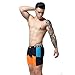 Mens Stretchable Seamless Boxer Briefs Stretchable Underwear , Color Orange , X-Large