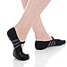 Great Soles Women's Ballet Sock , Black/Grey, One Size - comfortably fits women shoe sizes 6-10.