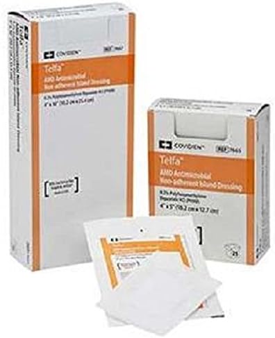 Covidien/Kendall AMD Antimicrobial Island Dressing, Sterile, Non-Adherent, 4" x 14" - Box Of 25