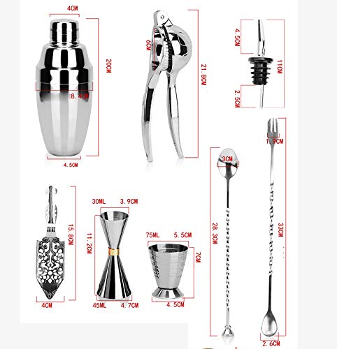 Guoz Cocktailherstellungsset,Kreatives Barkeeper-Toolkit,tragbares Cocktail-Set,Cocktail-Set,tragbares Toolkit,13… – Bild 4