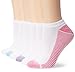 Hanes Women's Big and Tall Athletic No-Show Socks, 6-Pack, Pink, Shoe Size: 8-12