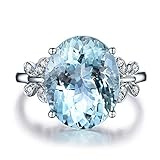 Yuren Fashion Women Rhinestone Butterfly Ring Natural Stone Topaz Ring Crystal Butterfly Engagement Ring Gemstone Sapphire Rhinestone Ring for Women Wedding Party Jewelry Size 6-10 (US Code 8)