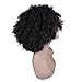 Miss Rola Synthetic Afro Curly Wig Soft Silk Kanekalon Fiber For Black Women Short Kinky Hair Natural Black Color 11