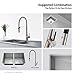Kraus KPF-2730SS Modern Crespo Single Lever Commercial Style Kitchen Faucet with Flex Hose, Stainless Steel