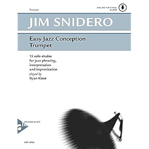 Easy Jazz Conception Trumpet: 15 solo etudes for jazz phrasing, interpretation and improvisation. Trompete.