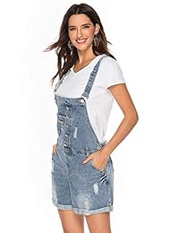 Pantalones cortos vaqueros ajustables para dama