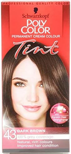 Schwarzkopf Poly Color Tint 43 Dark Brown 2 x 1pk Hair Dye