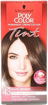 Schwarzkopf Poly Color Tint 43 Dark Brown 2 x 1pk Hair Dye